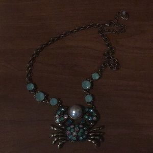 Betsey Johnson Sparkling Crab Necklace